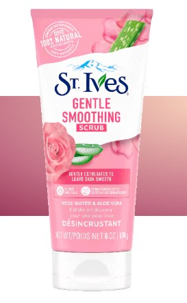 St. Ives Gentle Smoothing Rose Water and Aloe Vera Face Scrub
