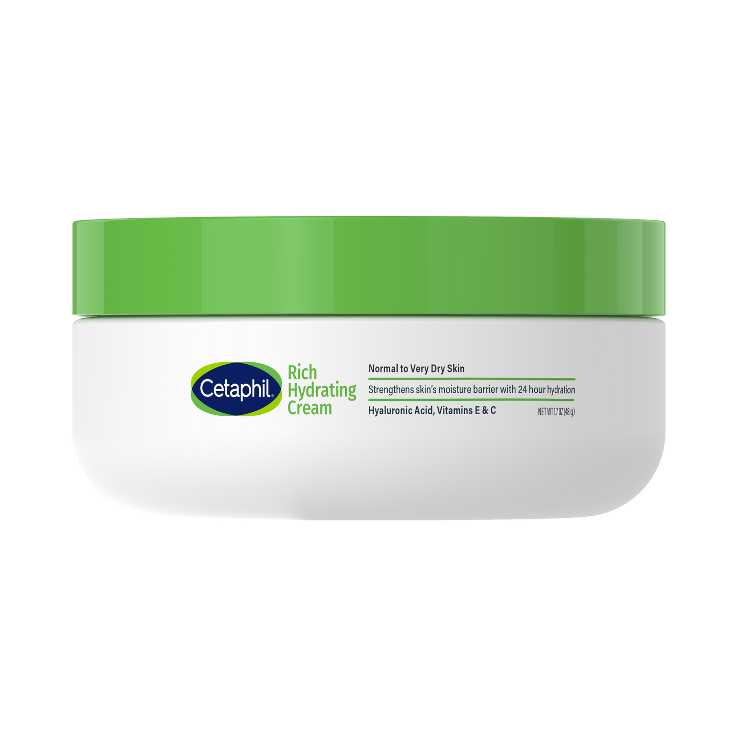 Rich Hydrating Cream for Soft, Moisturized Skin - 1.7 Oz Tub