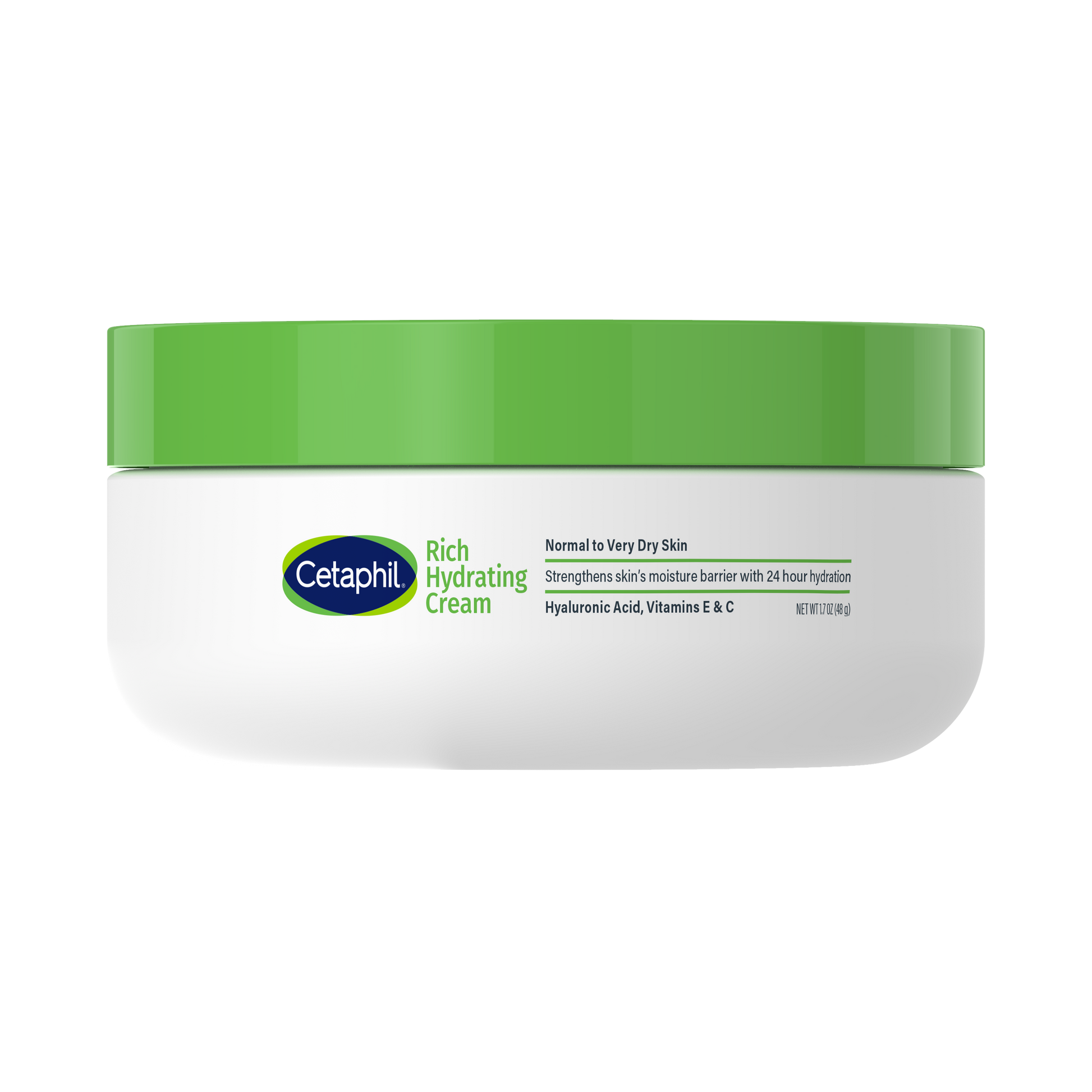Rich Hydrating Cream for Soft, Moisturized Skin - 1.7 Oz Tub