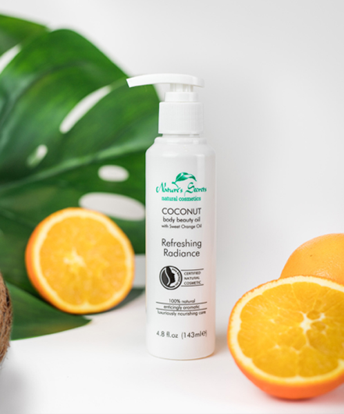 Nature's Secrets Coconut Body Beauty Oil With Sweet Orange Oil Refreshing Radiance