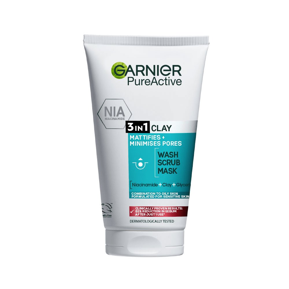 Garnier 3-in-1 Clay Face Scrub