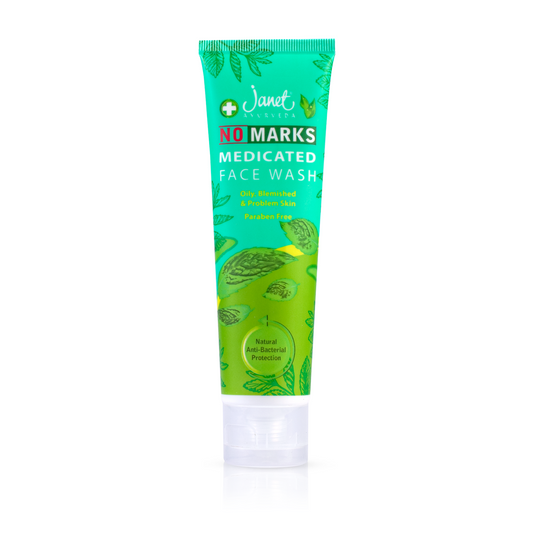 Janet Ayurveda No Marks Medicated Face Wash 100ML - Clear Skin Solution