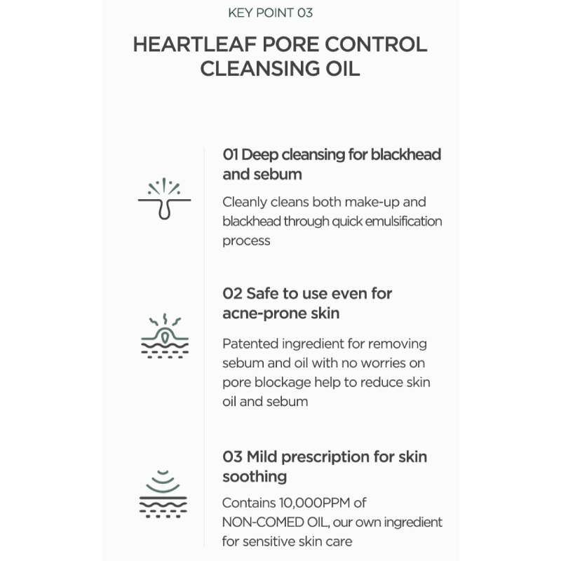 Heartleaf Pore Control Oil