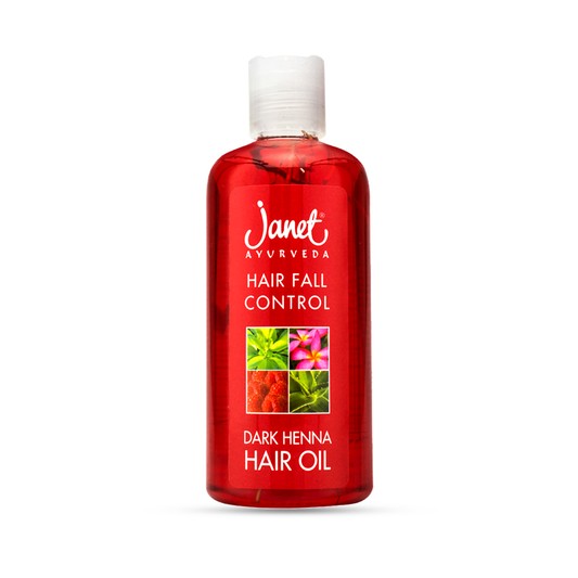 Revitalizing Dark Henna Hair Oil for Fall Control - 100 ML
