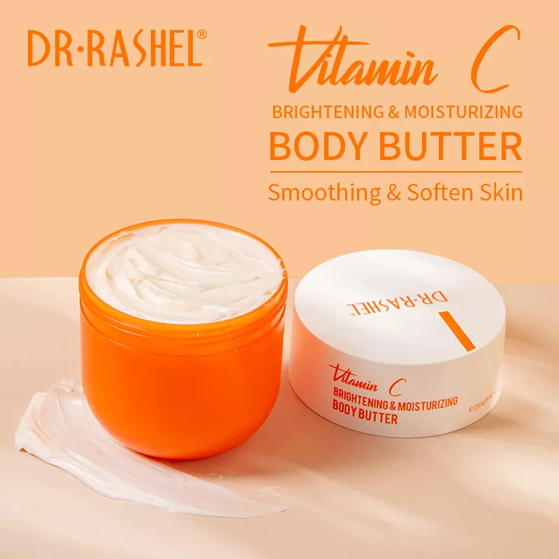 Whipped Hydrating Vitamin C Body Butter for Glowy Skin