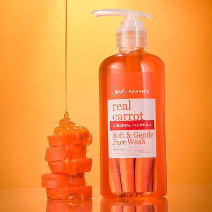 Janet Real Carrot Soft & Gentle Face Wash