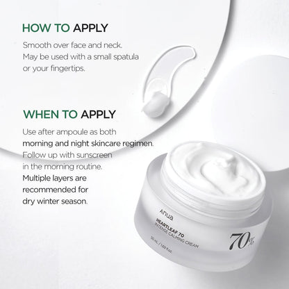 Heartleaf 70% Moisturizer Cream